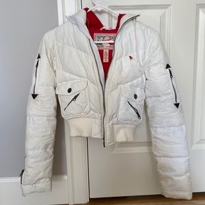 Cropped Abercrombie Puffer Jacket